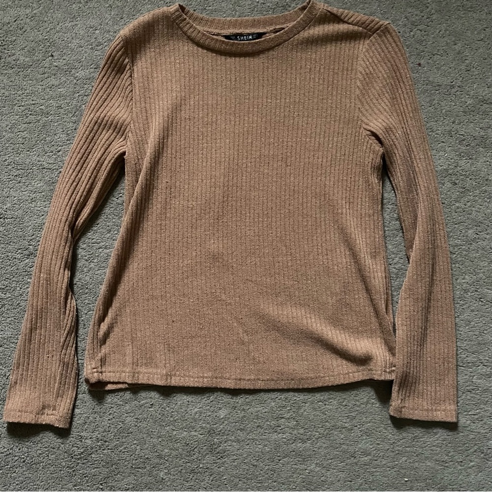 SHEIN lightweight ribbed sweater